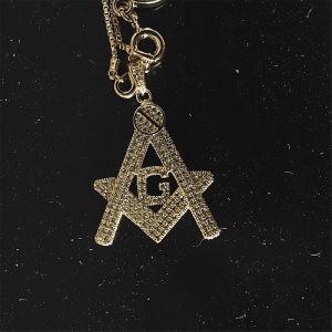 GOLD MASONIC PAST MASTERS PENDANT